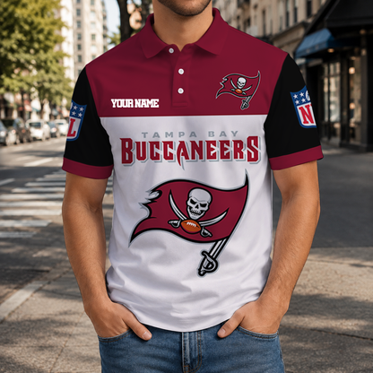 EXCLUSIVE  EDITION - NEW CUSTOMIZED NFL10 TBB TAMPA BAY BUCCANEERS T-SHIRT, POLO SHIRT, ZIP POLO SHIRT, SWEATSHIRT, HOODIE & ZIP HOODIE