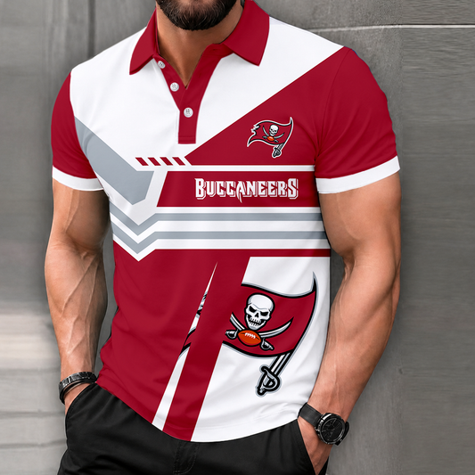 FINAL SALE - NEW CUSTOMIZED NFL10 TBB TAMPA BAY BUCCANEERS POLO SHIRT, ZIP POLO SHIRT & T-SHIRTS