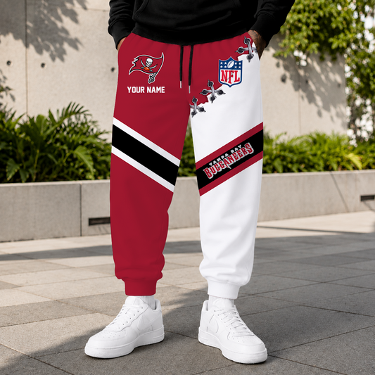 EXCLUSIVE EDITION - NEW CUSTOMIZED NFL10 TBB TAMPA BAY BUCCANEERS SWEATPANTS