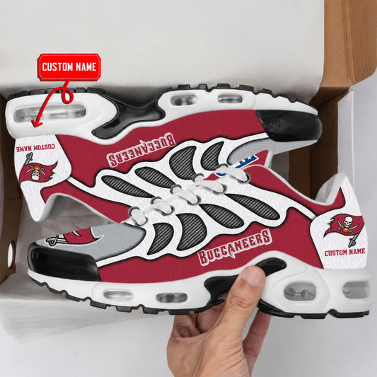 FLASH SALE - NEW CUSTOMIZED NFL10 TBB TAMPA BAY BUCCANEERS AIR MAX PLUS SNEAKERS
