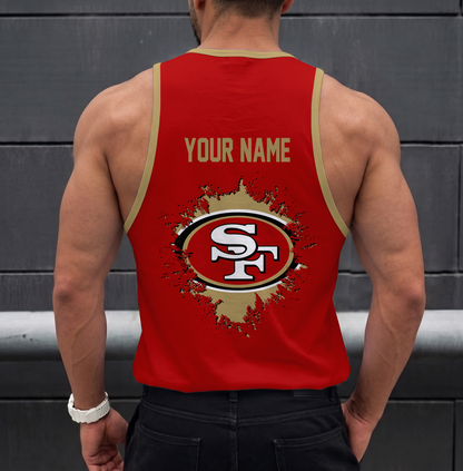 FINAL SALE - NEW CUSTOMIZED NFL11 SF49 SAN FRANCISCO 49ERS UNISEX TANK TOP