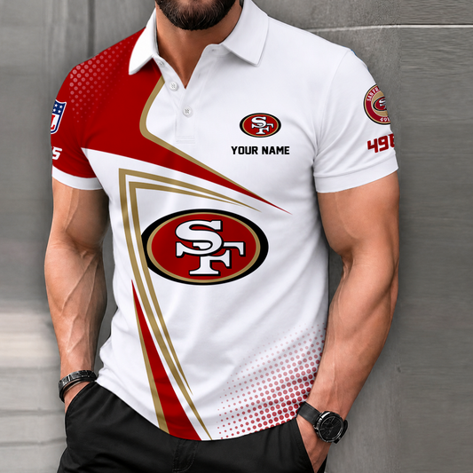 VIRAL EDITION - NEW CUSTOMIZED NFL11 SF49 SAN FRANCISCO 49ERS T-SHIRT, POLO SHIRT, ZIP POLO SHIRT, SWEATSHIRT, HOODIE & ZIP HOODIE