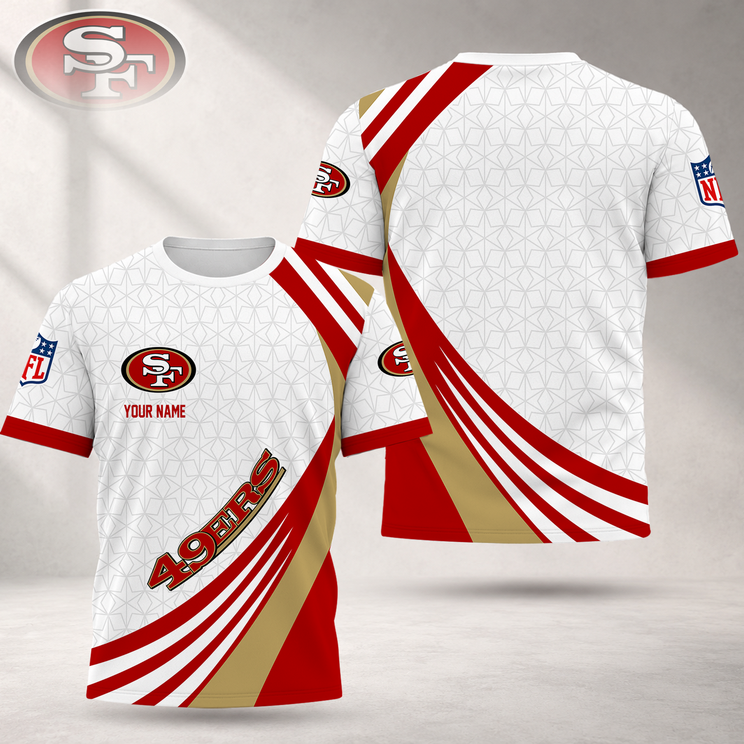 FLASH SALE - NEW CUSTOMIZED NFL11 SF49 SAN FRANCISCO 49ERS T-SHIRT, POLO SHIRT, ZIP POLO SHIRT, SWEATSHIRT, HOODIE & ZIP HOODIE