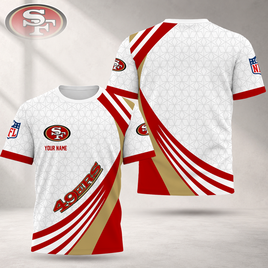 FLASH SALE - NEW CUSTOMIZED NFL11 SF49 SAN FRANCISCO 49ERS T-SHIRT, POLO SHIRT, ZIP POLO SHIRT, SWEATSHIRT, HOODIE & ZIP HOODIE