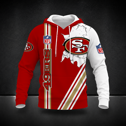 HOT DEAL- NEW CUSTOMIZED NFL11 SF49 SAN FRANCISCO 49ERS T-SHIRT, POLO SHIRT, ZIP POLO SHIRT, SWEATSHIRT, HOODIE & ZIP HOODIE