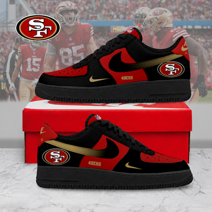 LIMITED EDITION - NEW CUSTOMIZED NFL11 SF49 SF49ERS AF1 SNEAKERS