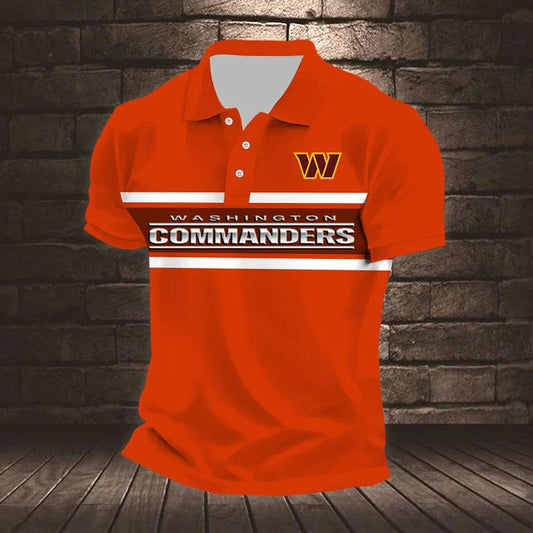 ELITE EDITION - NEW CUSTOMIZED NFL12 WTC WASHINGTON COMMANDERS POLO SHIRT, ZIP POLO SHIRT & T-SHIRTS