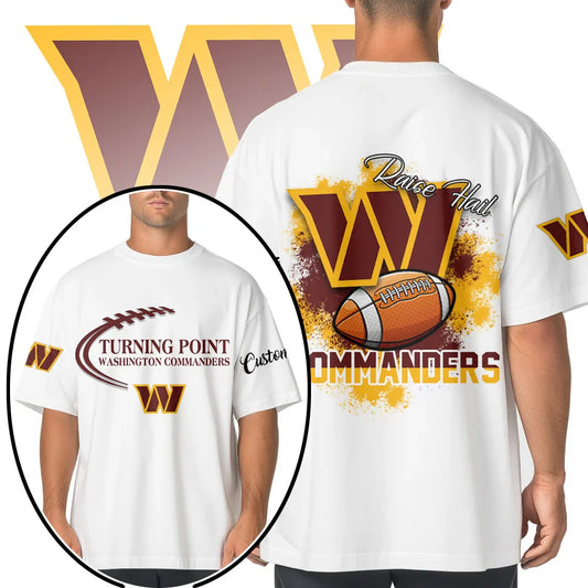 VIRAL EDITION - NEW CUSTOMIZED NFL12 WTC WASHINGTON COMMANDERS POLO SHIRT, ZIP POLO SHIRT & T-SHIRTS