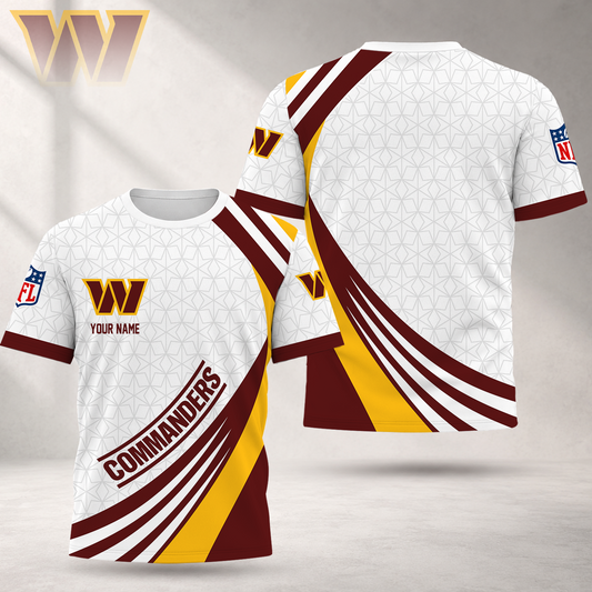 FLASH SALE - NEW CUSTOMIZED NFL12 WTC WASHINGTON COMMANDERS T-SHIRT, POLO SHIRT, ZIP POLO SHIRT, SWEATSHIRT, HOODIE & ZIP HOODIE