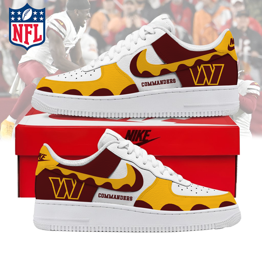 LIMITED EDITION- NEW CUSTOMIZED NFL12 WTC WASHINGTON COMMANDERS AF1 SNEAKERS