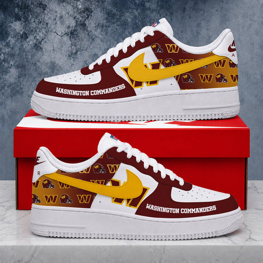 VIRAL EDITION - NEW CUSTOMIZED NFL12 WTC WASHINGTON COMMANDERS AF1 SHOES