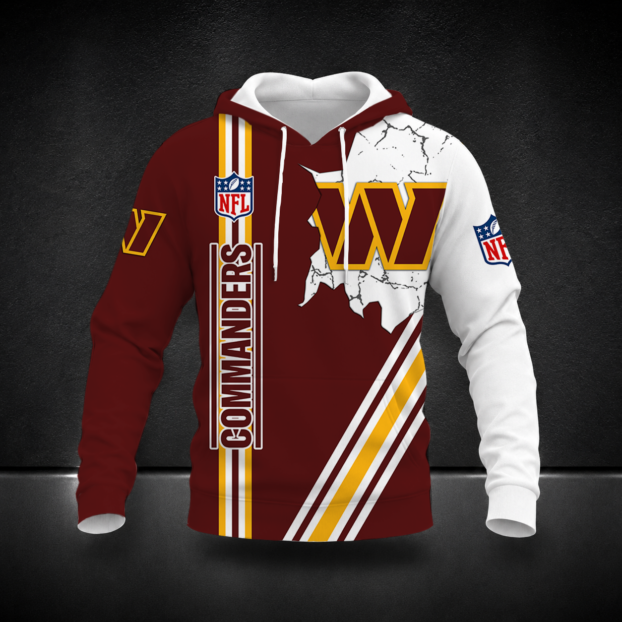HOT DEAL- NEW CUSTOMIZED NFL12 WTC WASHINGTON COMMANDERS T-SHIRT, POLO SHIRT, ZIP POLO SHIRT, SWEATSHIRT, HOODIE & ZIP HOODIE