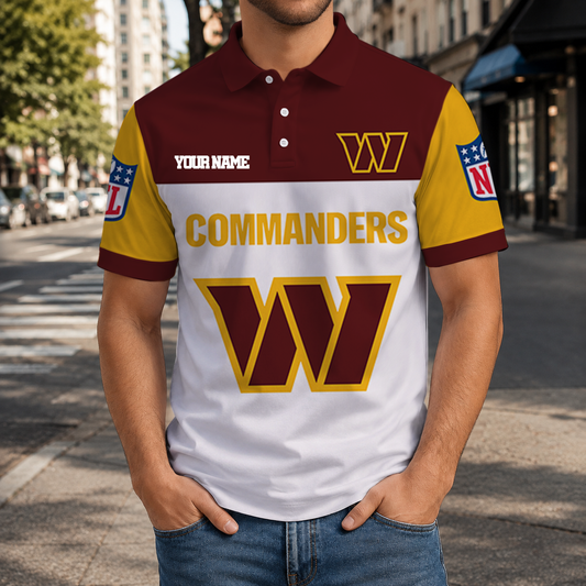 EXCLUSIVE  EDITION - NEW CUSTOMIZED NFL12 WTC WASHINGTON COMMANDERS T-SHIRT, POLO SHIRT, ZIP POLO SHIRT, SWEATSHIRT, HOODIE & ZIP HOODIE