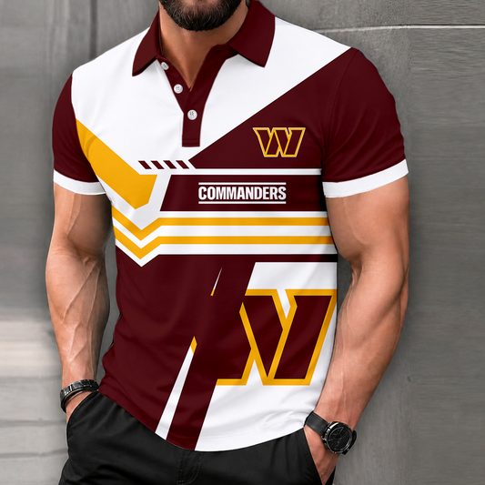 FINAL SALE - NEW CUSTOMIZED NFL12 WTC WASHINGTON COMMANDERS POLO SHIRT, ZIP POLO SHIRT & T-SHIRTS