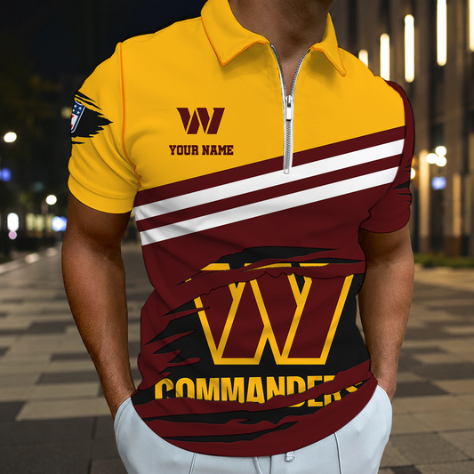 VIRAL EDITION - NEW CUSTOMIZED NFL12 WTC WASHINGTON COMMANDERS T-SHIRT, POLO SHIRT, ZIP POLO SHIRT, SWEATSHIRT, HOODIE & ZIP HOODIE