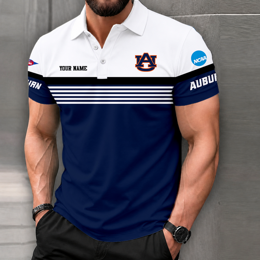 FLASH SALE - NEW CUSTOMIZED NCAA FBS13 ABT AUBURN TIGERS POLO SHIRT