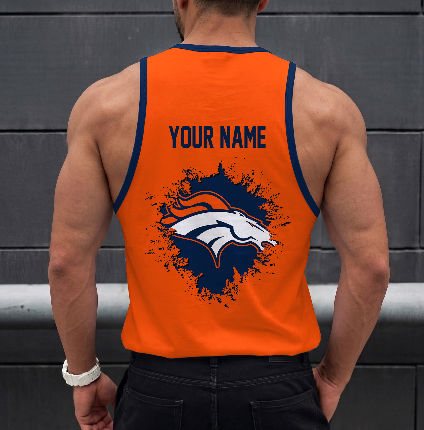 FINAL SALE - NEW CUSTOMIZED NFL13 DVB DENVER BRONCOS UNISEX TANK TOP