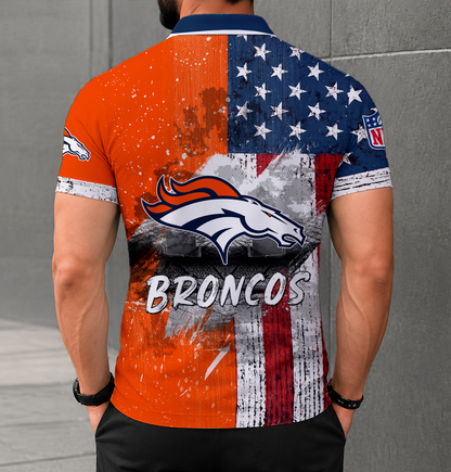 LIMITED EDITION - NEW CUSTOMIZED NFL13 DVB DENVER BRONCOS POLO SHIRT