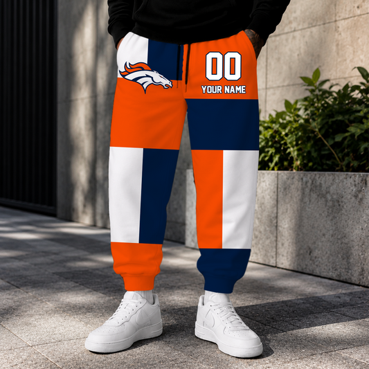 ELITE EDITION - NEW CUSTOMIZED NFL13 DVB DENVER BRONCOS SWEATPANTS