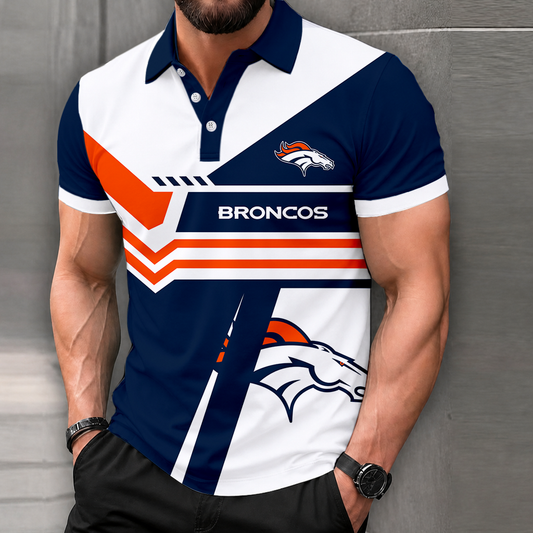 FINAL SALE - NEW CUSTOMIZED NFL13 DVB DENVER BRONCOS POLO SHIRT, ZIP POLO SHIRT & T-SHIRTS