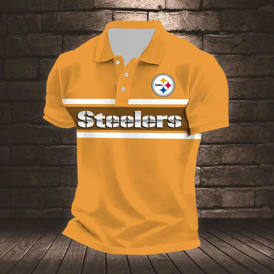 ELITE EDITION - NEW CUSTOMIZED NFL14 PSB PITTSBURGH STEELERS POLO SHIRT, ZIP POLO SHIRT & T-SHIRTS