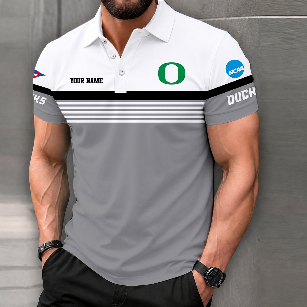 FLASH SALE - NEW CUSTOMIZED NCAA FBS14 OGD OREGON DUCKS POLO SHIRT