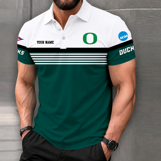 FLASH SALE - NEW CUSTOMIZED NCAA FBS14 OGD OREGON DUCKS POLO SHIRT