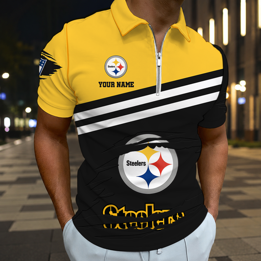 VIRAL EDITION - NEW CUSTOMIZED NFL14 PSB PITTSBURGH STEELERS T-SHIRT, POLO SHIRT, ZIP POLO SHIRT, SWEATSHIRT, HOODIE & ZIP HOODIE