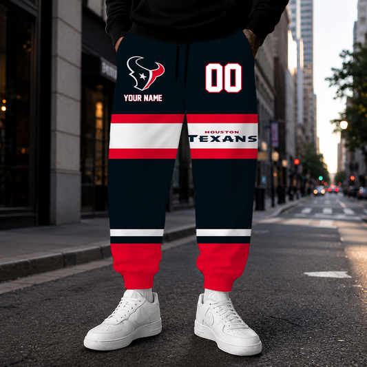 MEGA SALE - NEW CUSTOMIZED NFL15 HTT HOUSTON TEXANS SWEATPANTS