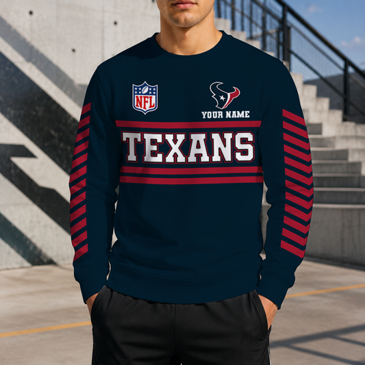 VIRAL EDITION - NEW CUSTOMIZED NFL15 HTT HOUSTON TEXANS UNISEX SWEATSHIRT