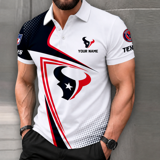 VIRAL EDITION - NEW CUSTOMIZED NFL15 HTT HOUSTON TEXANS T-SHIRT, POLO SHIRT, ZIP POLO SHIRT, SWEATSHIRT, HOODIE & ZIP HOODIE