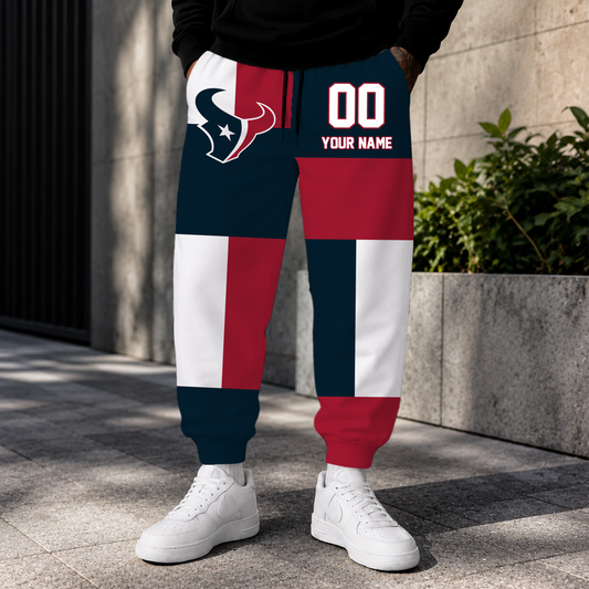 ELITE EDITION - NEW CUSTOMIZED NFL15 HTT HOUSTON TEXANS SWEATPANTS