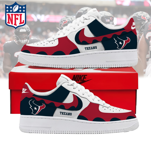 LIMITED EDITION- NEW CUSTOMIZED NFL15 HTT HOUSTON TEXANS AF1 SNEAKERS