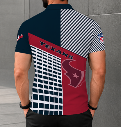 LIMITED EDITION - NEW CUSTOMIZED NFL15 HTT HOUSTON TEXANS POLO SHIRT