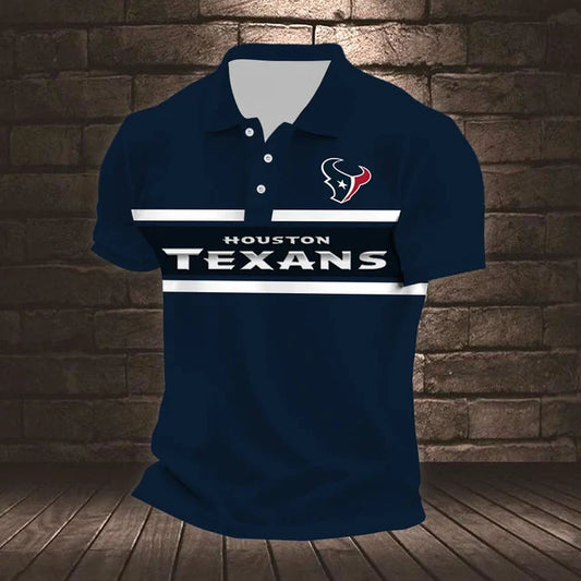ELITE EDITION - NEW CUSTOMIZED NFL15 HTT HOUSTON TEXANS POLO SHIRT, ZIP POLO SHIRT & T-SHIRTS