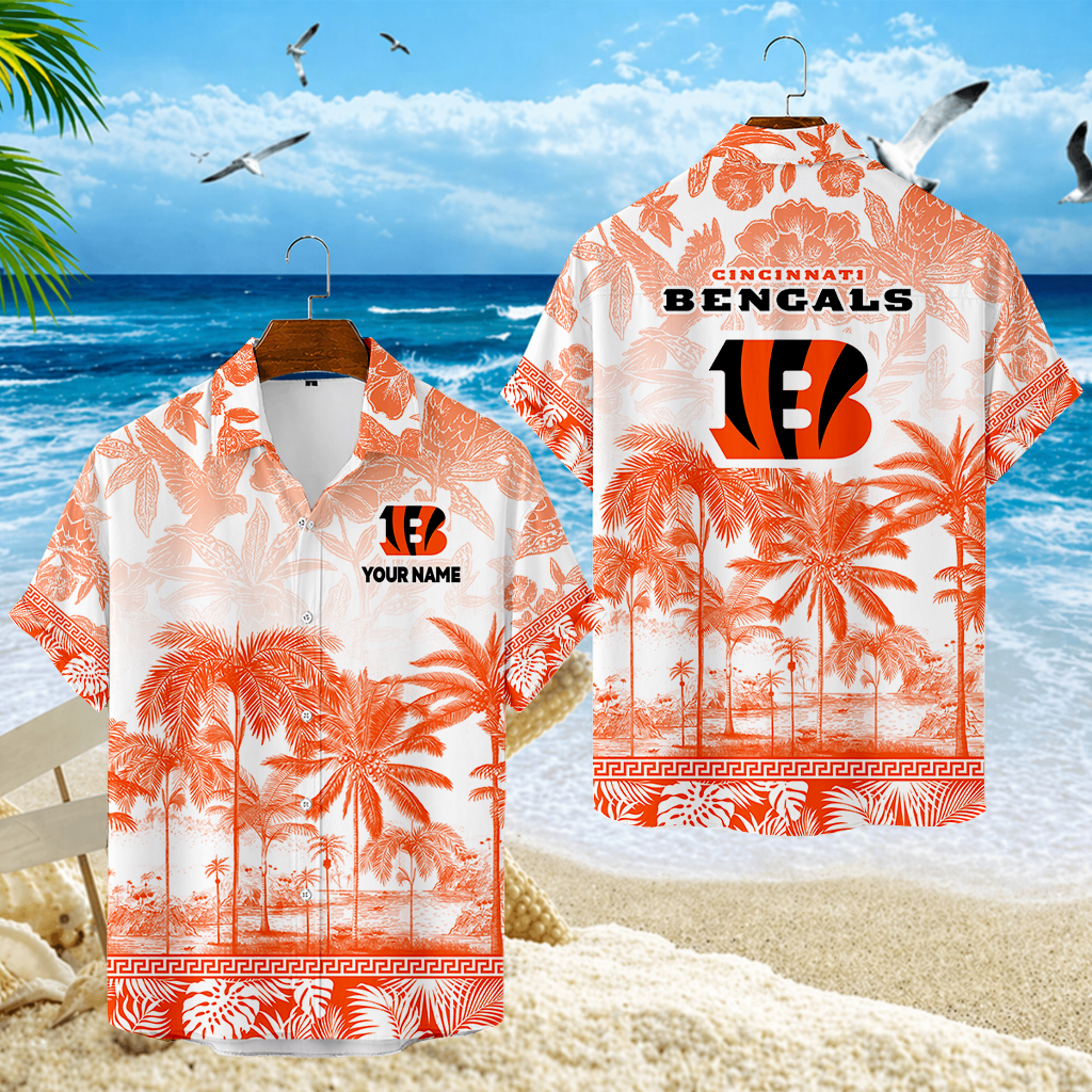 LIMITED EDITION - NEW CUSTOMIZED NFL16 CCB CINCINNATI BENGALS UNISEX HAWAIIAN SHIRT