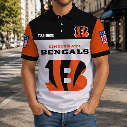 EXCLUSIVE  EDITION - NEW CUSTOMIZED NFL16 CCB CINCINNATI BENGALS T-SHIRT, POLO SHIRT, ZIP POLO SHIRT, SWEATSHIRT, HOODIE & ZIP HOODIE