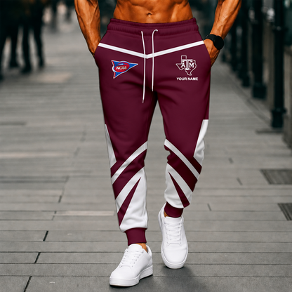 LIMITED EDITION - NEW CUSTOMIZED NCAA FBS16 TAA TEXAS A&M AGGIES SWEATPANTS