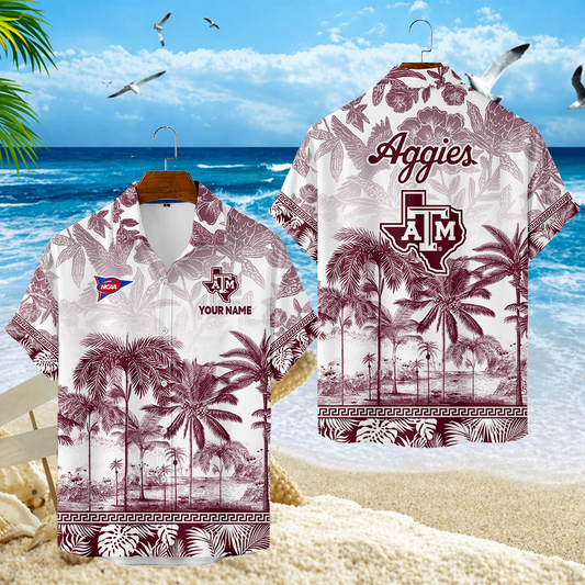 LIMITED EDITION - NEW CUSTOMIZED FBS16 TAA TEXAS A&M AGGIES UNISEX HAWAIIAN SHIRT