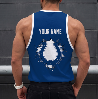 FINAL SALE - NEW CUSTOMIZED NFL17 IDC INDIANAPOLIS COLTS UNISEX TANK TOP