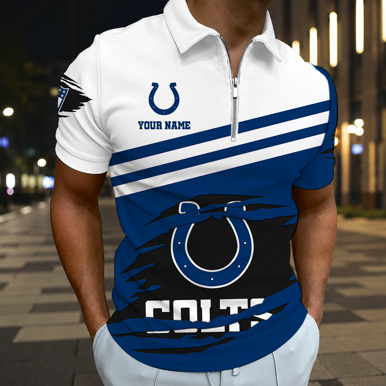 VIRAL EDITION - NEW CUSTOMIZED NFL17 IDC INDIANAPOLIS COLTS T-SHIRT, POLO SHIRT, ZIP POLO SHIRT, SWEATSHIRT, HOODIE & ZIP HOODIE