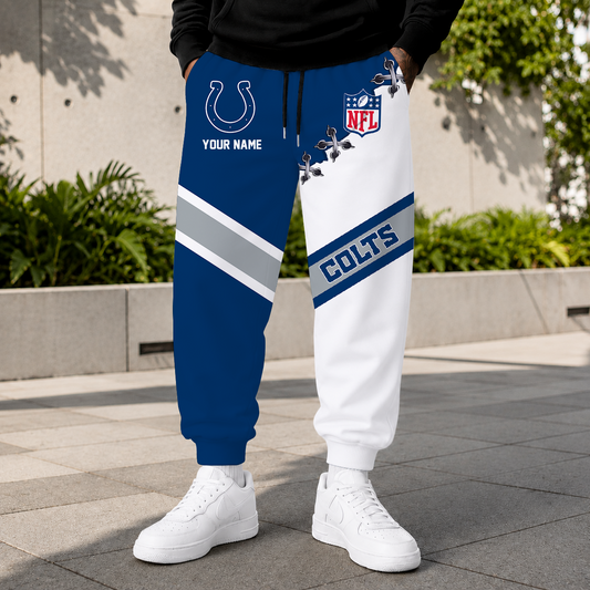 EXCLUSIVE EDITION - NEW CUSTOMIZED NFL17 IDC INDIANAPOLIS COLTS SWEATPANTS
