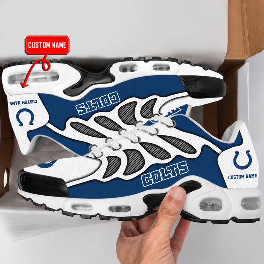 FLASH SALE - NEW CUSTOMIZED NFL17 IDC INDIANAPOLIS COLTS AIR MAX PLUS SNEAKERS