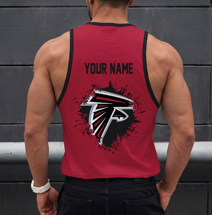 FINAL SALE - NEW CUSTOMIZED NFL18 ATF ATLANTA FALCONS UNISEX TANK TOP