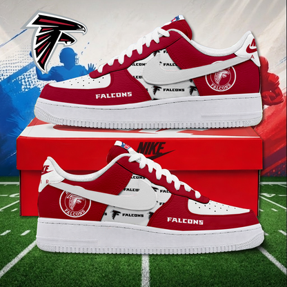 LIMITED EDITON - NEW CUSTOMIZED NFL18 ATF ATLANTA FALCONS AF1 SNEAKERS