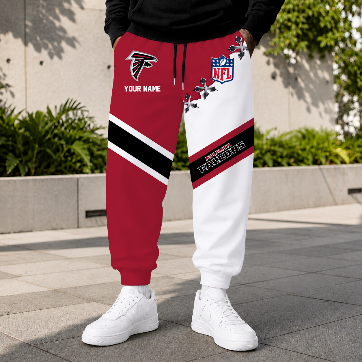 EXCLUSIVE EDITION - NEW CUSTOMIZED NFL18 ATF ATLANTA FALCONS SWEATPANTS