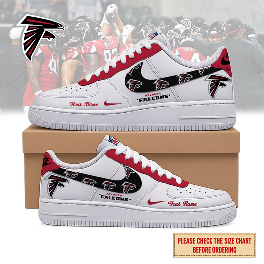 LIMITED EDITION - NEW CUSTOMIZED NFL18 ATF ATLANTA FALCONS AF1 SHOES
