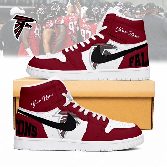 LIMITED EDITION - NEW CUSTOMIZED NFL18 ATF ATLANTA FALCONS AIR JORDAN SNEAKERS