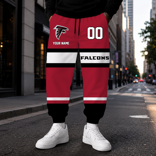 MEGA SALE - NEW CUSTOMIZED NFL18 ATF ATLANTA FALCONS SWEATPANTS