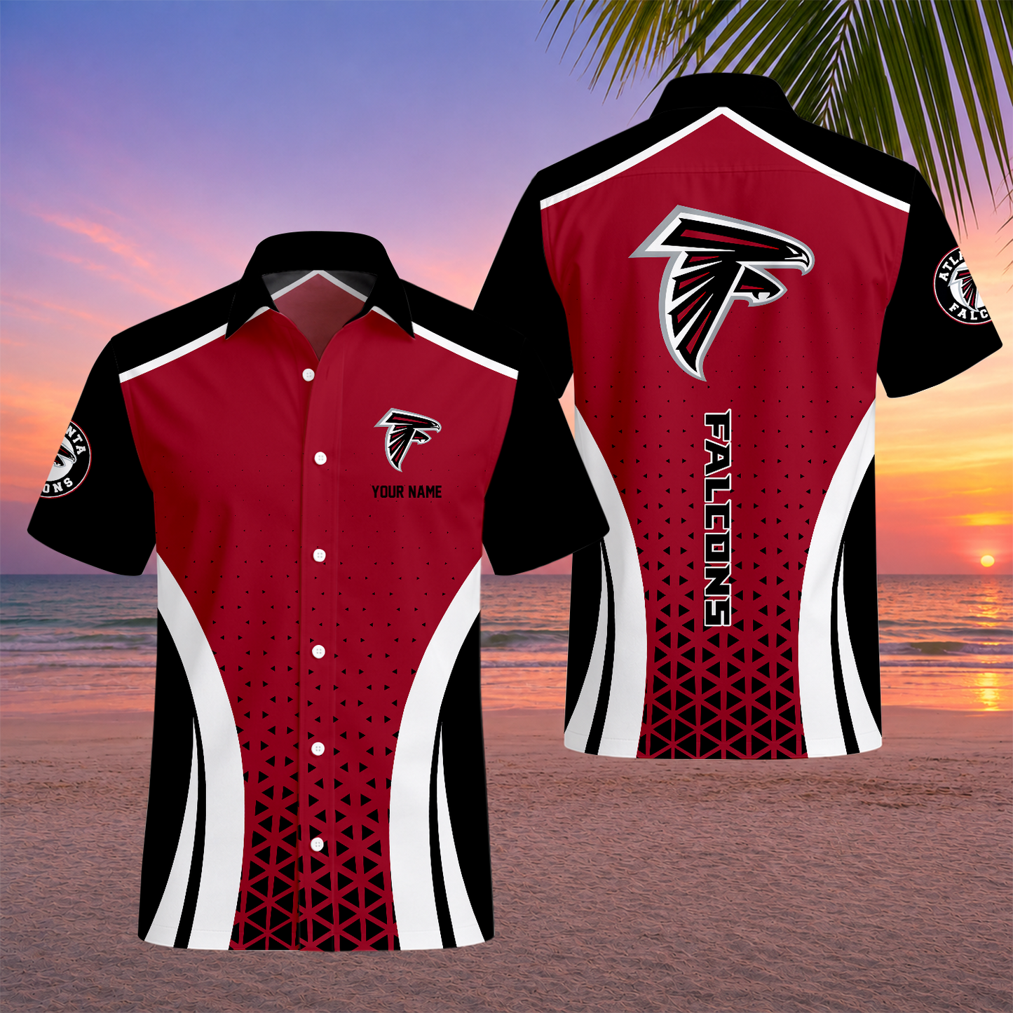 LIMITED EDITION - NEW CUSTOMIZED NFL18 ATF ATLANTA FALCONS UNISEX HAWAIIAN SHIRT